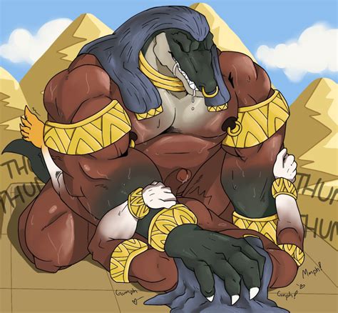 Rule 34 Anthro Bodily Fluids Deity Drooling Duo Egyptian