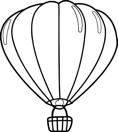 hot air balloon coloring pages  getdrawings