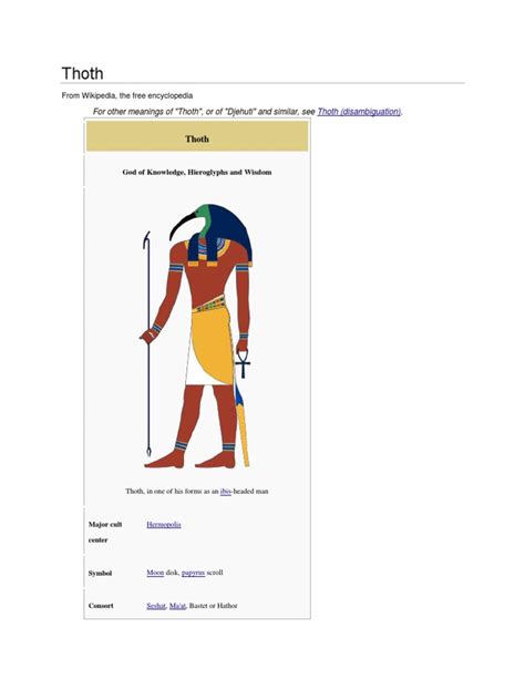 thoth middle eastern mythology ancient egyptian religion
