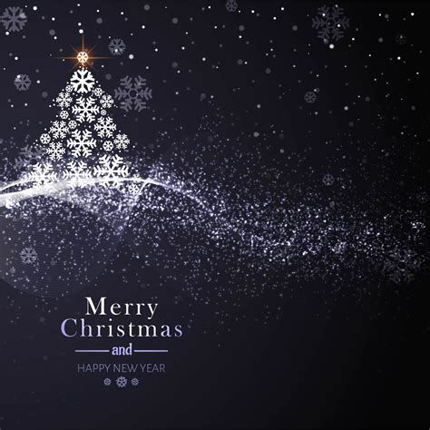 beautiful merry christmas card  tree background  vector art  vecteezy