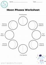 Moon Phases Worksheet Kids Crafts Space Activity Astronomy Prepare Supplies Ll Don Need If Community sketch template