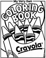 Coloring Book Pages Crayola Printable Color Cover Crayon Clipart Colouring Own Inside Covers Kids Lines Create Print Sheets Christmas Name sketch template