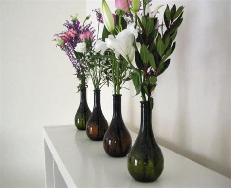 Reuse Glass Bottles As Flower Vases
