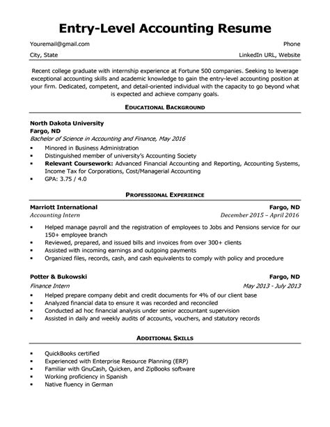 cv accountant pulp