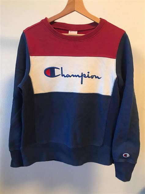 vintage champion sweatshirt vintage big logo size  grailed