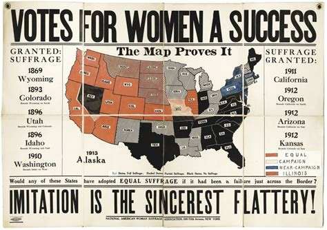 map these states were early supporters of voting rights for women
