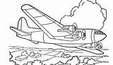 Transportation Avion sketch template