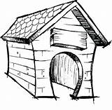 Dog House Kennel Drawing Coloring Pages Firehouse Drawings Getcolorings Paintingvalley Sketching Getdrawings Buildings Architecture Popular Kids sketch template
