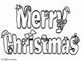 Merry Christmas Coloring Pages Say Color Printable Print Getcolorings sketch template