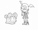 Vampirina Annabelle Getcolorings Bettercoloring Turns Unsecure sketch template