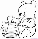 Bear Pooh Coloring Pages Print Cartoon sketch template