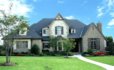 english traditional transitional exterior oklahoma city  brent gibson classic home design