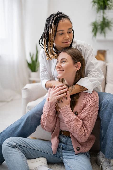 Smiling African American Lesbian Woman With Stock Image Image Of