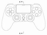 Patent Dualshock Ps5 sketch template
