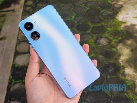 unboxing realme  pro  nebula blue smartphone menengah  bezel super tipis laptophia