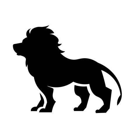 lion icon vector  vector art  vecteezy