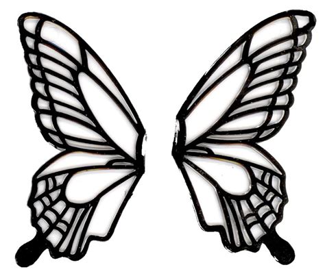 butterfly wings black  white clipart clipart  clipart  butterfly drawing wings