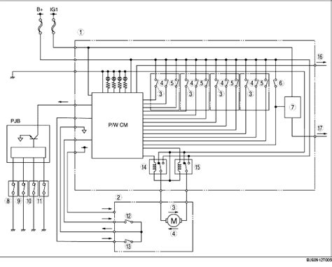 power window system wiring diagram