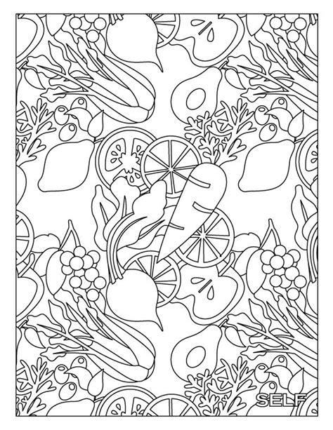adult food coloring pages home family style  art ideas
