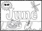 June Coloring Pages Summer Months Printables Print Kids Preschool Color Month Printable Year Sheets Sing Laugh sketch template
