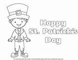 Coloring Kids Pages St Patrick Patricks Activities Erin Bragh Sheets Clipart Happy Go sketch template