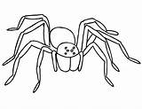 Spider Coloring Tarantula Creepy Pages Scary Print Color Printable Size Getcolorings sketch template