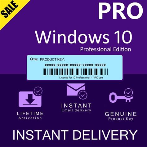 Windows 10 Pro Key 32 64bit Global Offline Activate Permanent