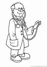 Coloring Pages Occupation Kids Occupations Professions Profession Color Printable Jobs Beroep Doctor Dokter Kleurplaat Beroepen Getcolorings Online Fun Popular Stethoscope sketch template