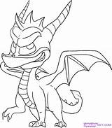 Spyro Coloring Pages Dragon Draw Step Color Clipart Drawing Pop Characters Game Printable Getcolorings Dawn Colouring Library Choose Board Cynder sketch template