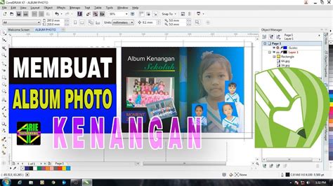 membuat album photo kenangan  coreldraw youtube