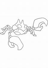 Pokemon Krabby Coloring Generation Pages Kids sketch template