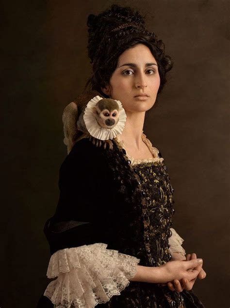 gorgeous rembrandt inspired portraits  women  unusual animals art photography portrait
