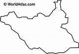 Outline Map Sudan South Gif Webimage Countrys Worldatlas Africa sketch template