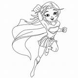Supergirl Drawing Easy Coloring Paintingvalley Pages sketch template
