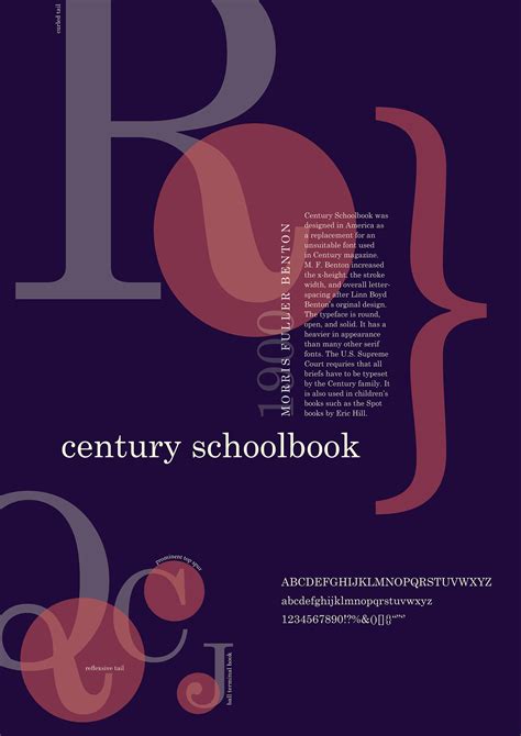 century schoolbook poster  behance