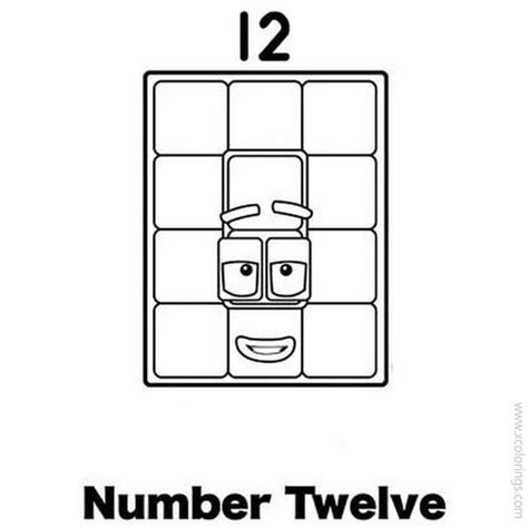 number block  coloring pages