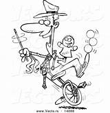 Unicycle Template Coloring sketch template
