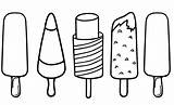 Coloring Popsicle Ice Pages Colouring Cream Sheets Candy Printable Stick Drawing Summer Soda Board Choose sketch template