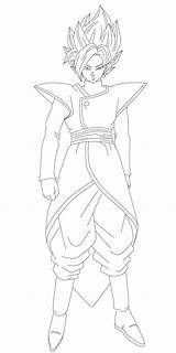 Zamasu Goku Lineart Dbz Nekoar sketch template