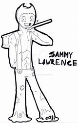 Sammy Lawrence Pages Bendy Coloring Template sketch template