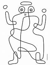 Klee Continuous Artprojectsforkids sketch template