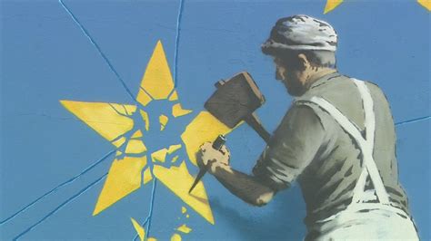 banksys brexit mural turns heads  dover youtube