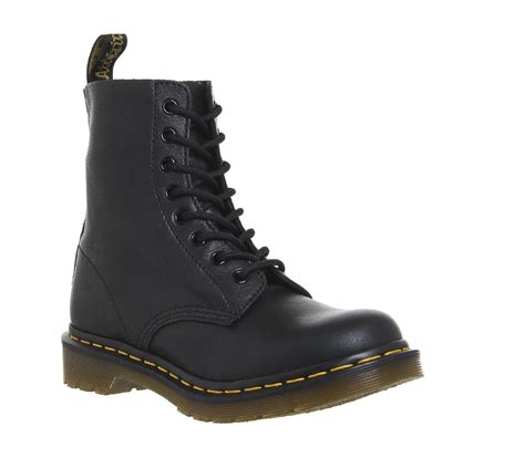 dr martens  pascal  eyelet lace  boots black virginia ankle boots