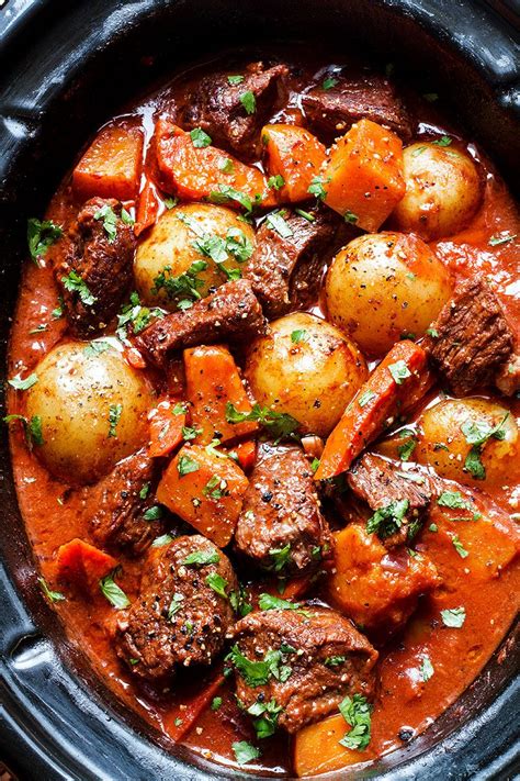 Slow Cooker Beef Stew Recipe With Butternut Carrot And Potatoes 10836
