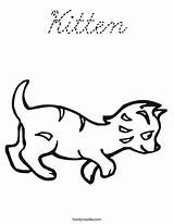 Coloring Kitten Cursive Favorites Login Add sketch template