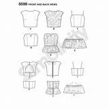 Bustier Simplicity sketch template