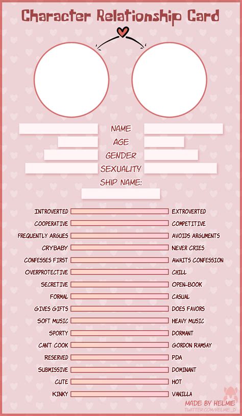character relationship chart template  helmie   deviantart