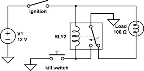 latching relay  kill switch electrical engineering stack exchange