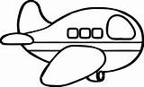 Coloring Airplane Basic Drawing Pages Wecoloringpage Cloud Clipartmag sketch template