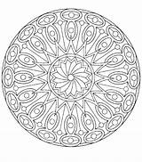 Complex Mandala Coloring Pages Getcolorings Abstract sketch template